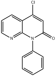 4-Chloro-1-phenyl-1,8-naphthyridin-2(1H)-one Struktur