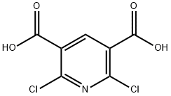 2,6-Dichloropyridine-3,5-dicarboxylic acid Struktur