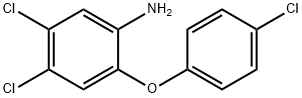 4,5-Dichloro-2-(4-chlorophenoxy)aniline Struktur