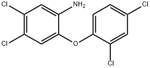 4,5-二氯-2-(2,4-二氯苯氧基)苯胺, 58802-26-9, 結(jié)構(gòu)式