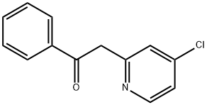 2-(4-Chloropyridin-2-yl)-1-phenylethanone Struktur