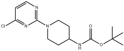 [1-(4-Chloro-pyriMidin-2-yl)-piperidin-4-yl]-carbaMic acid tert-butyl ester Struktur