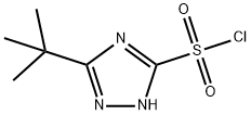 5-tert-butyl-1H-1,2,4-triazole-3-sulfonyl chloride Struktur