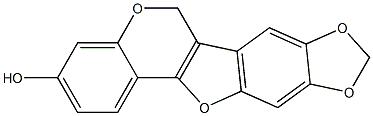 6H,9H-5,8,10,12-Tetraoxabenzo[a]cyclopenta[h]fluorene-3-ol Struktur