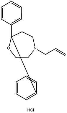 4-Allyl-7,7-diphenyl-1,4-oxazepane hydrochloride Struktur