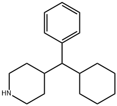 4-(Cyclohexyl(phenyl)Methyl)piperidine Struktur