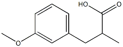 3-(3-METHOXY-PHENYL)-2-METHYL-PROPIONIC ACID Struktur