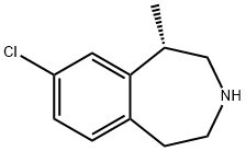 1H-3-Benzazepine, 8-chloro-2,3,4,5-tetrahydro-1-Methyl-, (1S)- Struktur