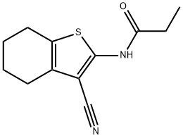 N-(3-cyano-4,5,6,7-tetrahydro-1-benzothiophen-2-yl)propanaMide Struktur