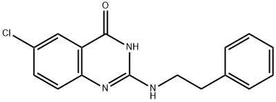 6-Chloro-2-(phenethylaMino)quinazolin-4(3H)-one Struktur