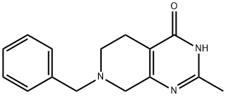 7-Benzyl-2-Methyl-5,6,7,8-tetrahydro-3H-pyrido[3,4-d]pyriMidin-4-one Struktur