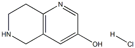 5,6,7,8-Tetrahydro-1,6-naphthyridin-3-ol hydrochloride Struktur