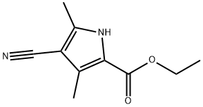 Ethyl 4-cyano-3,5-diMethyl-1H-pyrrole-2-carboxylate Struktur