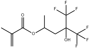 2-PROPENOIC ACID, 2-METHYL-, 4,4,4-TRIFLUORO-3-HYDROXY-1-METHYL-3-(TRIFLUOROMETHYL)BUTYL ESTER, 630414-85-6, 結(jié)構(gòu)式