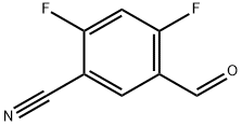 2,4-Difluoro-5-formylbenzonitrile Struktur