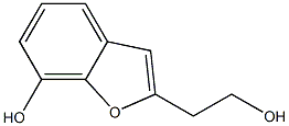 2-(2-Hydroxyethyl)benzofuran-7-ol Struktur