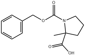 1-benzyl 2-Methyl pyrrolidine-1,2-dicarboxylate Struktur