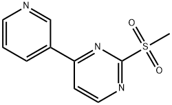 2-メタンスルホニル-4-(ピリジン-3-イル)ピリミジン 化學(xué)構(gòu)造式