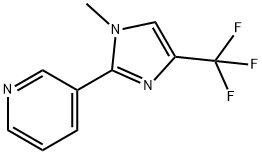 3-[1-Methyl-4-(trifluoromethyl)-1H-imidazol-2-yl]-pyridine Struktur