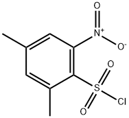 2,4-diMethyl-6-nitrobenzene-1-sulfonyl chloride Struktur