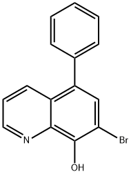 7-BroMo-5-phenylquinolin-8-ol Struktur