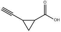 2-Aethinylcyclopropancarbonsaeure Struktur