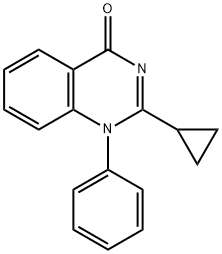 2-Cyclopropyl-1-phenylquinazolin-4(1H)-one Struktur