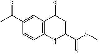 6-Acetyl-4-oxo-1,4-dihydro-quinoline-2-carboxylic acid Methyl ester Struktur