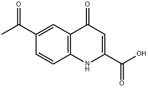 6-Acetyl-4-oxo-1,4-dihydro-quinoline-2-carboxylic acid Struktur