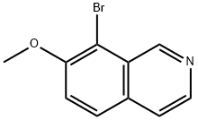 8-broMo-7-Methoxyisoquinoline Struktur