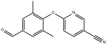 6-(4-ForMyl-2,6-diMethylphenoxy)nicotinonitrile Struktur