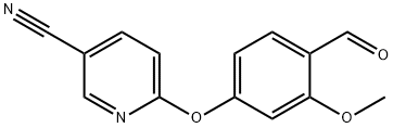 6-(4-ForMyl-3-Methoxyphenoxy)nicotinonitrile Struktur