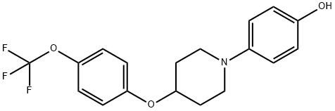 4-[4-[4-(trifluoroMethoxy)phenoxy]piperidin-1-yl]phenol Struktur