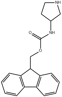 (9H-Fluoren-9-yl)Methyl pyrrolidin-3-ylcarbaMate Struktur