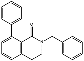 2-Benzyl-8-phenyl-3,4-dihydroisoquinolin-1(2H)-one Struktur