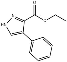 1H-Pyrazole-3-carboxylic acid, 4-phenyl-, ethyl ester Struktur