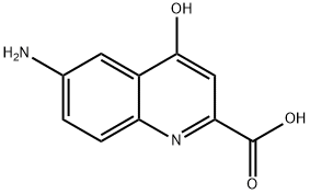 2-Quinolinecarboxylicacid,6-amino-4-hydroxy-(9CI) Struktur