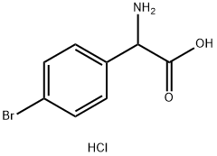 2-AMino-2-(4-broMophenyl)acetic acid hydrochloride Struktur