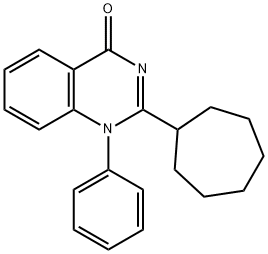 2-Cycloheptyl-1-phenylquinazolin-4(1H)-one Struktur