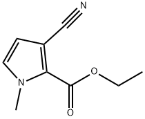 Ethyl 3-cyano-1-Methyl-1H-pyrrole-2-carboxylate Struktur