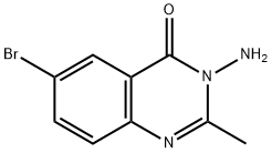 3-amino-6-bromo-2-methylquinazolin-4(3H)-one Struktur