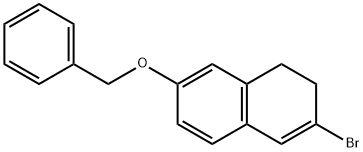 7-(benzyloxy)-3-broMo-1,2-dihydronaphthalene Struktur