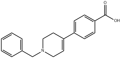 4-[1-(phenylMethyl)-1,2,3,6-tetrahydro-4-pyridinyl]-benzoic acid Struktur