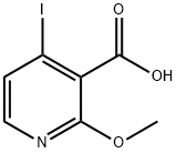 4-ヨード-2-メトキシピリジン-3-カルボン酸 化學構(gòu)造式