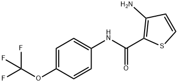 3-aMino-N-(4-(trifluoroMethoxy)phenyl)thiophene-2-carboxaMide Struktur