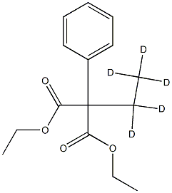 Diethyl Ethyl-d5-phenylMalonate Struktur