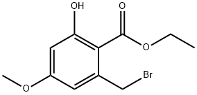 Ethyl 2-(broMoMethyl)-6-hydroxy-4-Methoxybenzoate Struktur