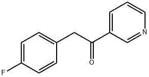 2-(4-Fluorophenyl)-1-(3-pyridinyl)-ethanone Struktur