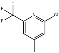 Pyridine, 2-chloro-4-Methyl-6-(trifluoroMethyl)- Struktur