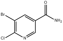 5-broMo-6-chloronicotinaMide Struktur